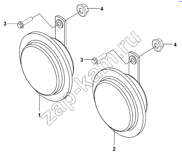 Схема/чертеж: Electric Horn Assemblies / DongFeng DFL-3251AW1