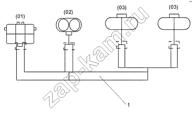 Схема/чертеж: Heating Wire Harness Group, Urea Pipe / DongFeng DFL-3251AW1