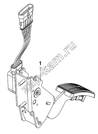 Схема/чертеж: Accelerator Pedal Group, Electronic Throttle / DongFeng DFL-3251AW1
