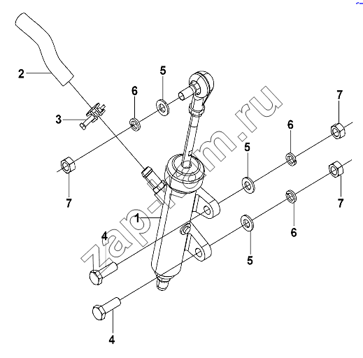 Схема/чертеж: Clutch Master Cylinder Group / DongFeng DFL-3251AW1