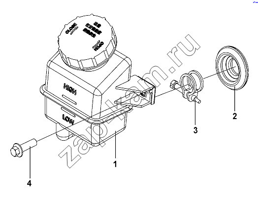 Схема/чертеж: Oil Reservoir Group / DongFeng DFL-3251AW1