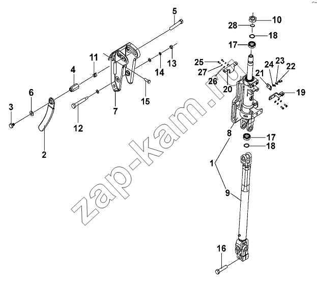 Схема/чертеж: Steering Transmission Device Group / DongFeng DFL-3251AW1