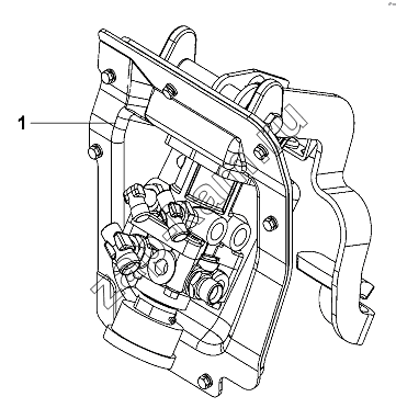 Схема/чертеж: Brake pedal craft sub-assembly / DongFeng DFL-3251AW1