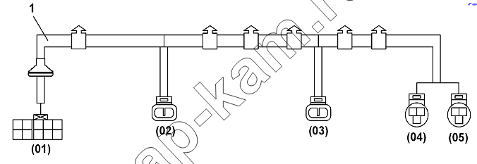Схема/чертеж: Front Wall Harness Group / DongFeng DFL-3251AW1