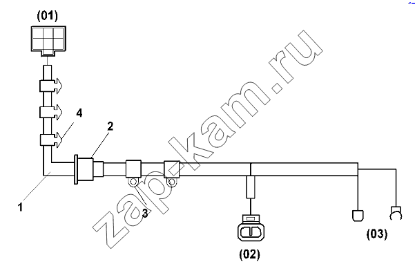 Схема/чертеж: Lower Harness Group, Cab Floor / DongFeng DFL-3251AW1