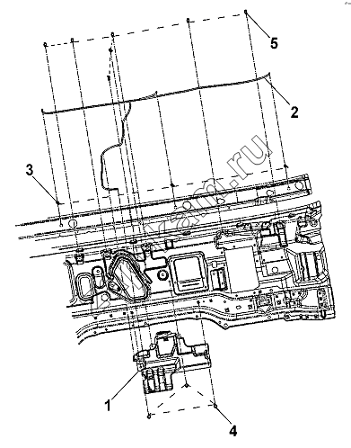 Схема/чертеж: Windshield Washer Group / DongFeng DFL-3251AW1