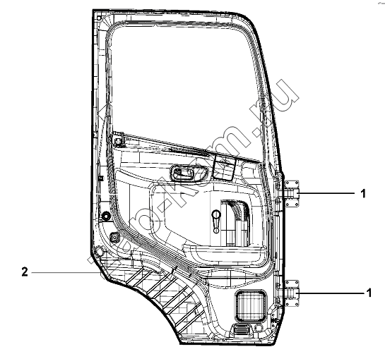 Схема/чертеж: Left Door Welding Group / DongFeng DFL-3251AW1