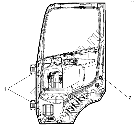 Схема/чертеж: Right door welding Group / DongFeng DFL-3251AW1