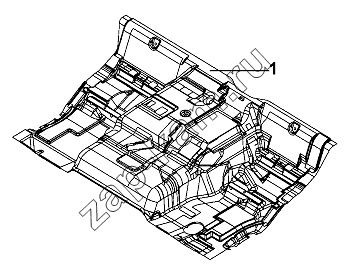 Схема/чертеж: Cab Carpet Group / DongFeng DFL-3251AW1