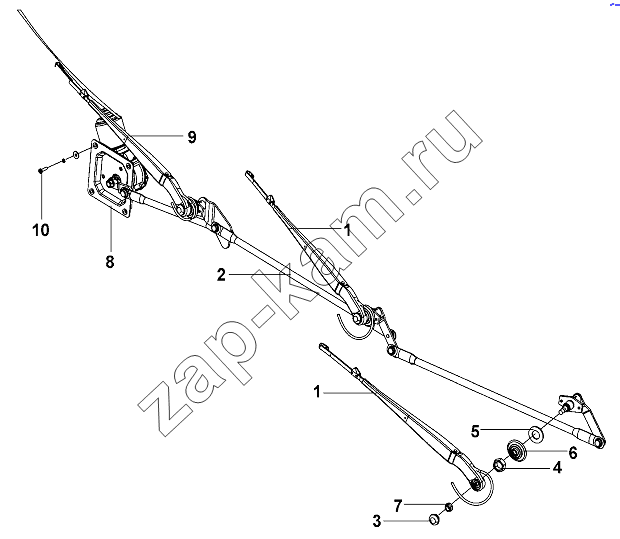 Схема/чертеж: Wiper Group / DongFeng DFL-3251AW1