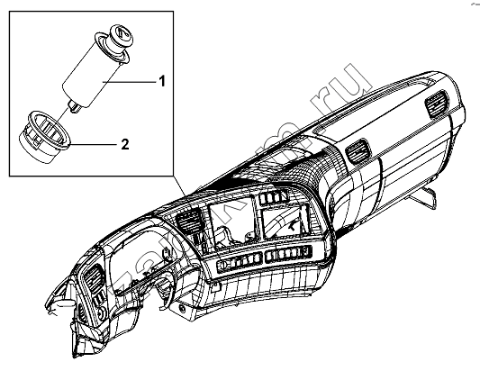 Схема/чертеж: Cigar Lighter Group / DongFeng DFL-3251AW1