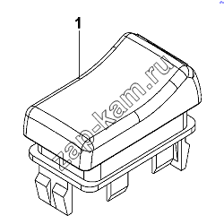 Схема/чертеж: Plug Cover Group of Switch-Rocker Switch / DongFeng DFL-3251AW1