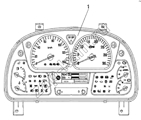 Схема/чертеж: Combination Instrument Group / DongFeng DFL-3251AW1