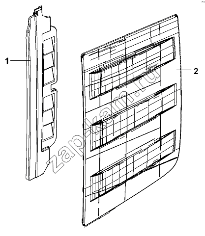 Схема/чертеж: LH Side Window Group / DongFeng DFL-3251AW1