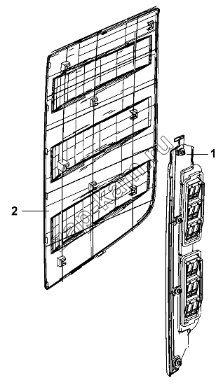 Схема/чертеж: RH Side Window Group / DongFeng DFL-3251AW1