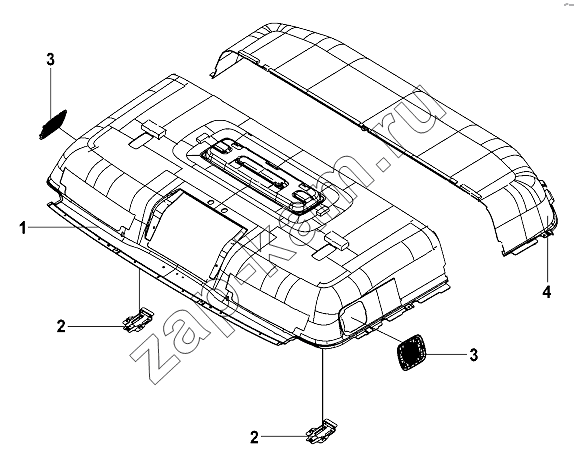 Схема/чертеж: Roof Panel Interior Trim Group / DongFeng DFL-3251AW1