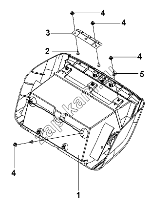 Схема/чертеж: Glove Box Group Of Roof Panel / DongFeng DFL-3251AW1