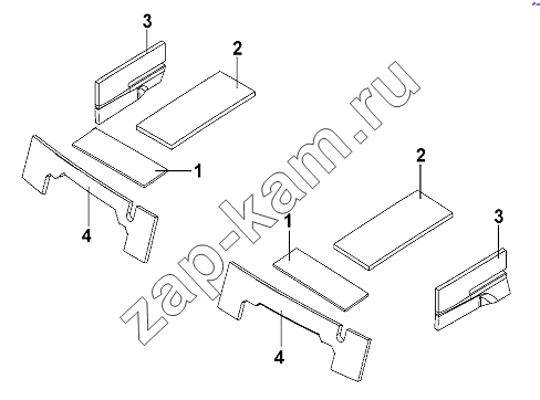 Схема/чертеж: Sound/heat Insulation Group Of Roof Panel / DongFeng DFL-3251AW1