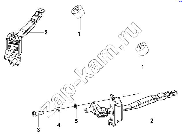 Схема/чертеж: Door Limit and Buffer Device Group / DongFeng DFL-3251AW1