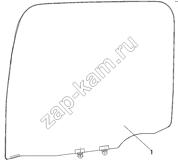 Схема/чертеж: LH Door Window Group / DongFeng DFL-3251AW1
