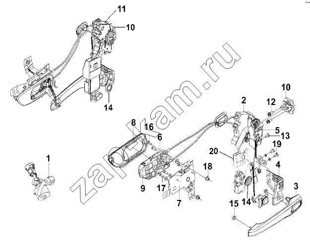 Схема/чертеж: Ignition Lock And Door Lock Group / DongFeng DFL-3251AW1