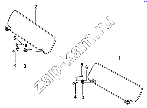 Схема/чертеж: Sun Visor Group / DongFeng DFL-3251AW1