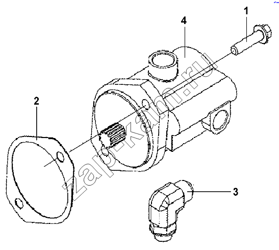 Схема/чертеж: Hydraulic Steering Pump Group / DongFeng DFL-3251AW1