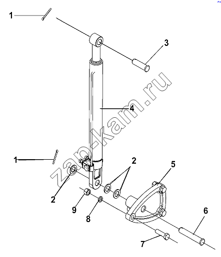 Схема/чертеж: Tilting Cylinder Group / DongFeng DFL-3251AW1