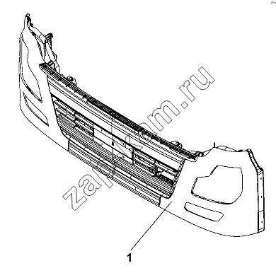 Схема/чертеж: Bumper craft assembly / DongFeng DFL-3251AW1