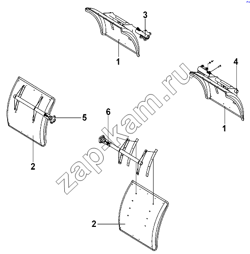 Схема/чертеж: Carriage Mudguard Group / DongFeng DFL-3251AW1