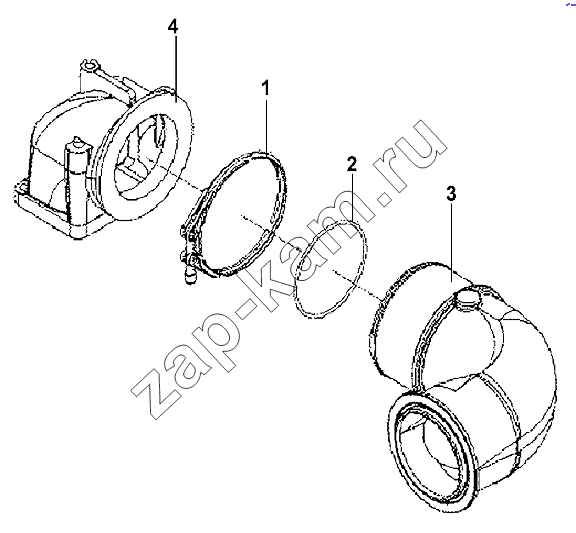 Схема/чертеж: Air intake pipe / DongFeng DFL-3251AW1