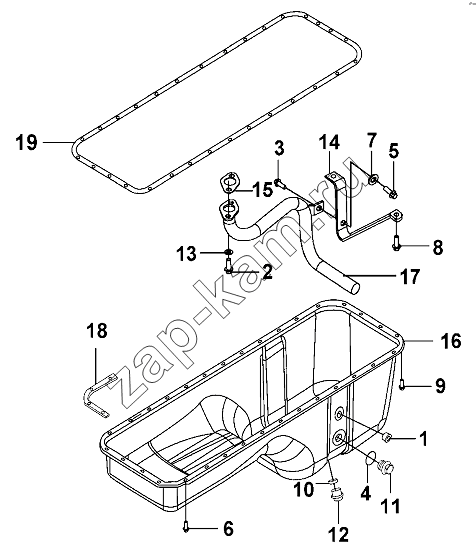 Схема/чертеж: Oil Pan Group / DongFeng DFL-3251AW1