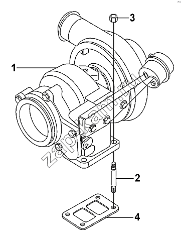 Схема/чертеж: Turbocharger / DongFeng DFL-3251AW1