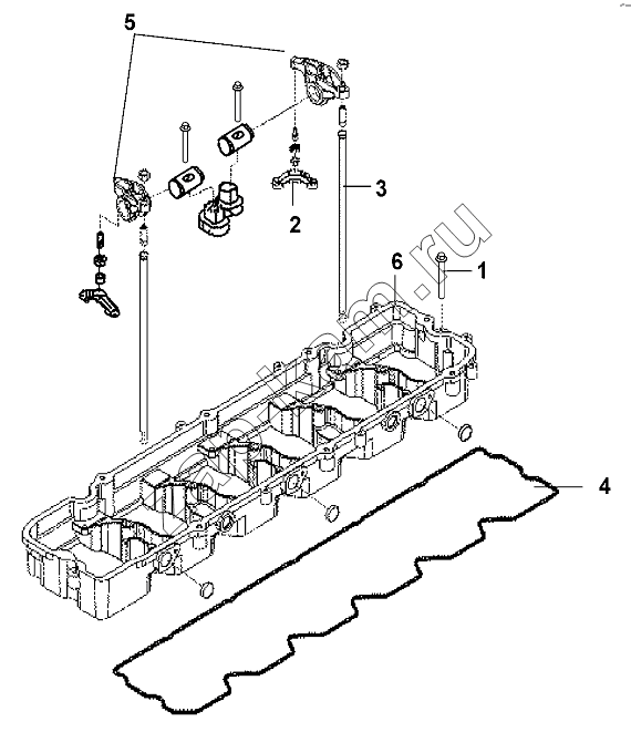 Схема/чертеж: Rocker arm / DongFeng DFL-3251AW1