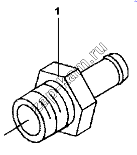 Схема/чертеж: Engine Coolant Bleed Pipe Group / DongFeng DFL-3251AW1