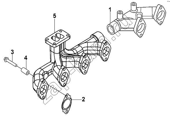 Схема/чертеж: Exhaust Pipe Group / DongFeng DFL-3251AW1