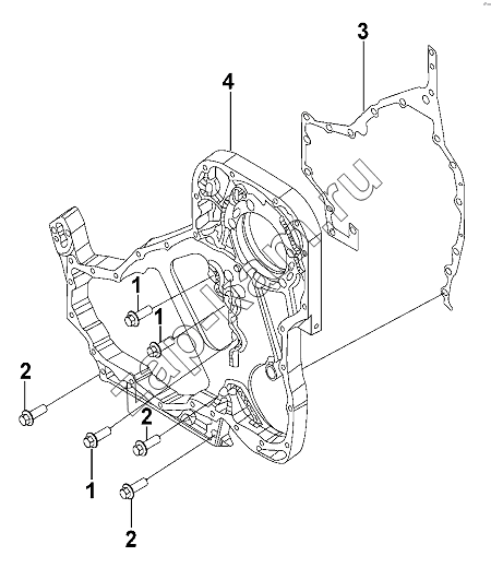 Схема/чертеж: Gear Chamber Group / DongFeng DFL-3251AW1