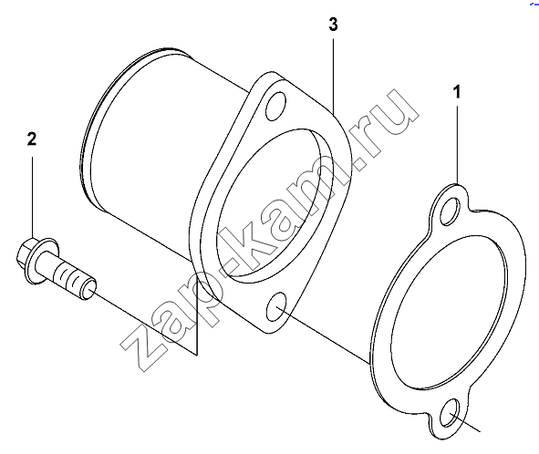 Схема/чертеж: Water Outlet Connector Group / DongFeng DFL-3251AW1