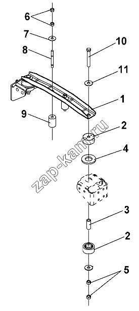 Схема/чертеж: Engine Auxiliary Mounting Group / DongFeng DFL-3251AW1