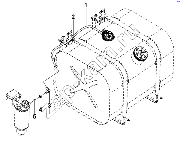 Схема/чертеж: Fuel Feed Pipe Group / DongFeng DFL-3251AW1