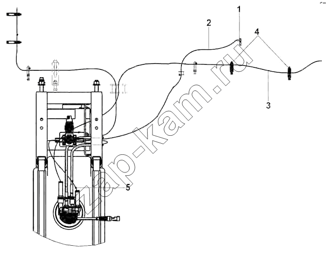 Схема/чертеж: Post processing system, exhaust purification / DongFeng DFL-3251AW1
