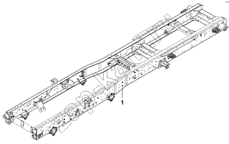 Схема/чертеж: Рама в сборе / DongFeng DFL-4181A