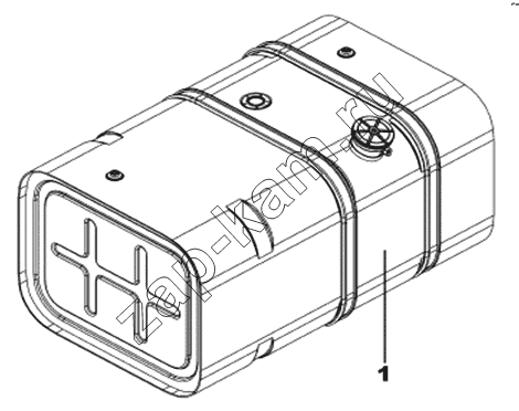 Схема/чертеж: Компоновка топливного бака / DongFeng DFL-4181A