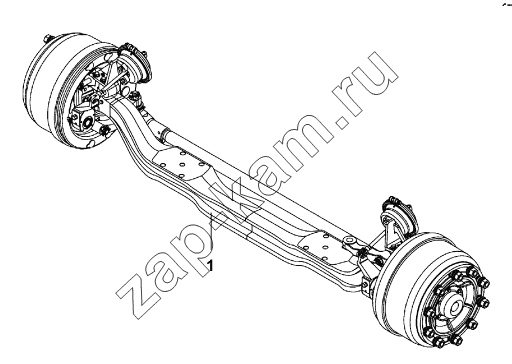 Схема/чертеж: 3000010-T0500 Передний мост в сборе / DongFeng DFL-4251A