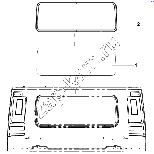 Схема/чертеж: 5603A-C0100 Комплект установки заднего окна / DongFeng DFL-4251A