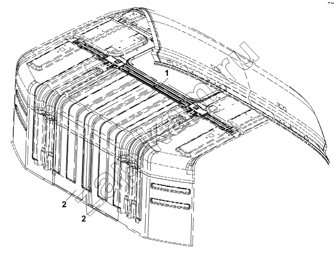 Схема/чертеж: 5710B-C0300 Верхняя звукоизоляция / DongFeng DFL-4251A