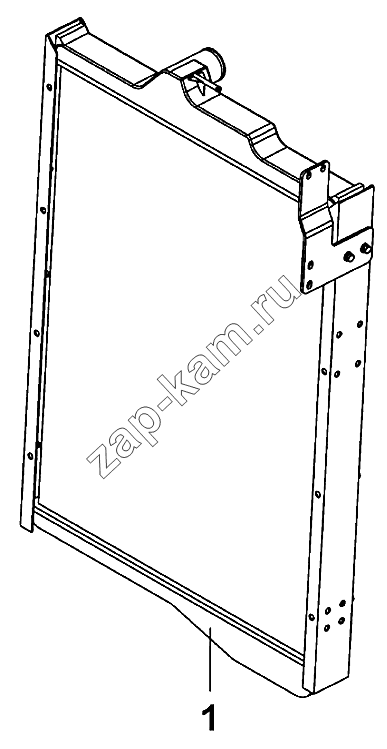Схема/чертеж: 1301A2-ZB6 Радиатор системы охлаждения / DongFeng DFL-4251AXA Euro3