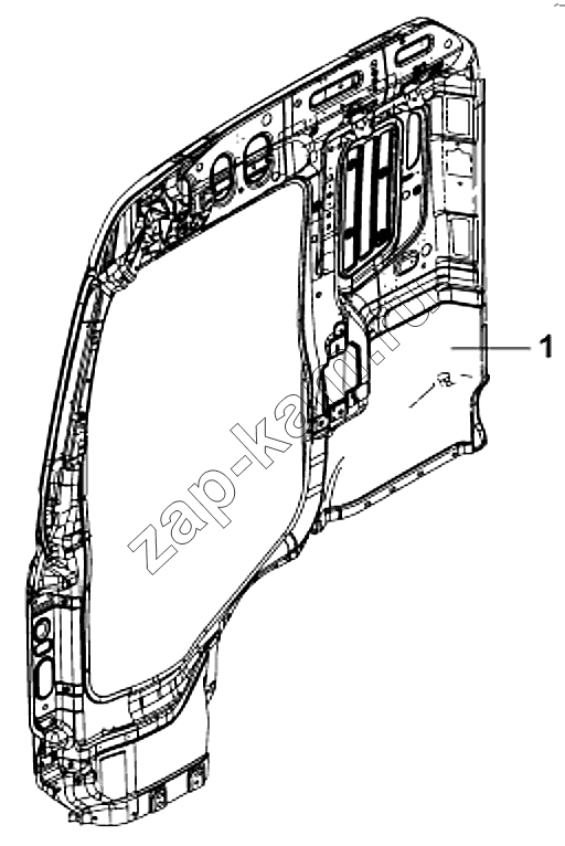Схема/чертеж: 5401B-C0100 Правая боковина / DongFeng DFL-4251AXA Euro3
