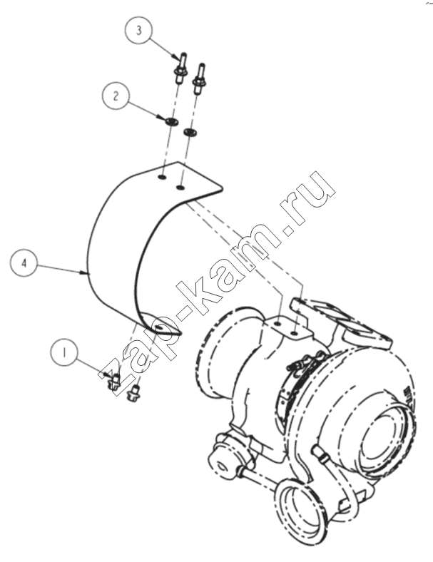 Схема/чертеж: SH 2045 Теплоизоляционный экран / DongFeng DFH3410A563-L15R-930-00