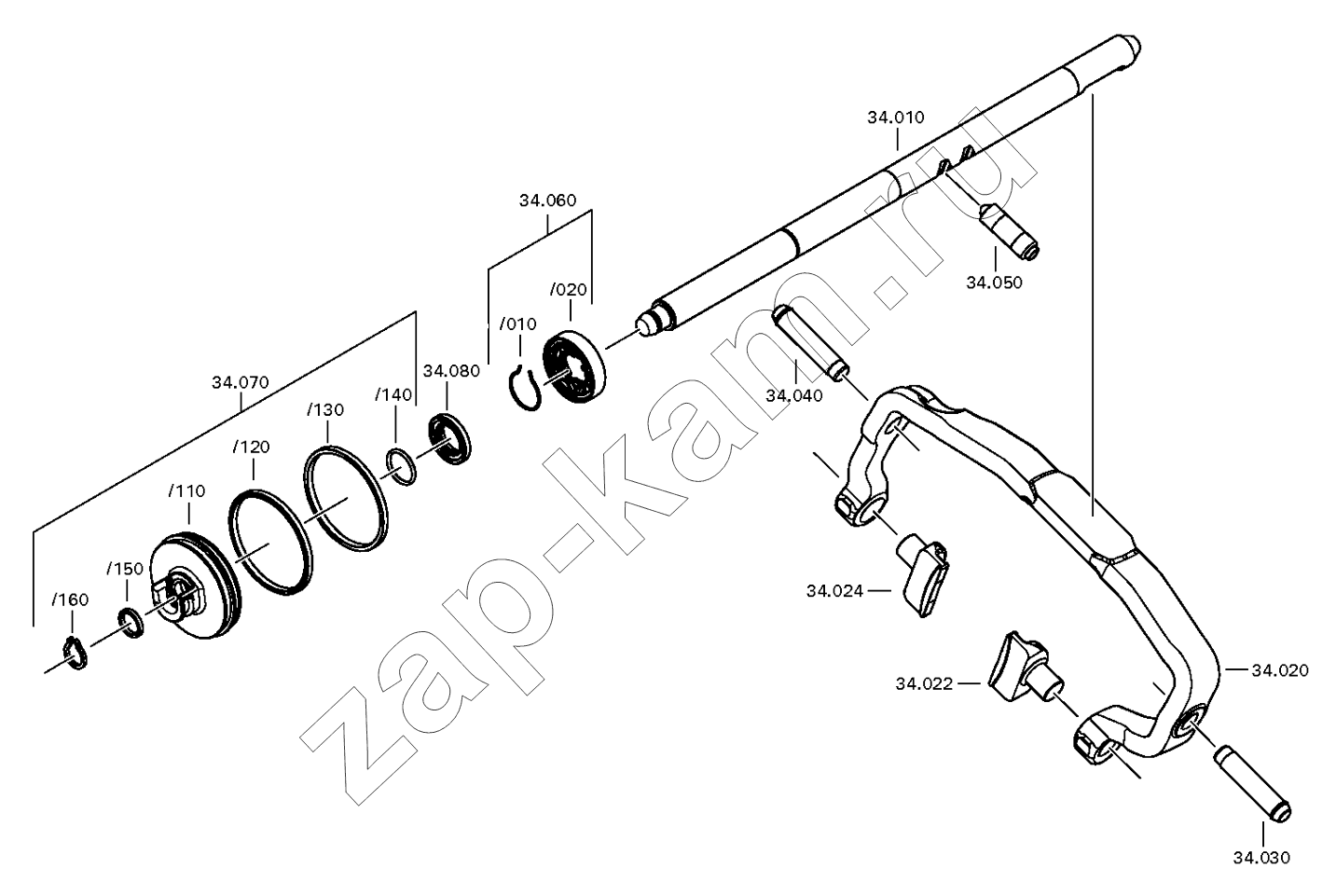 Схема/чертеж: GEARSHIFT SYST. GP / DongFeng DFH4180-HA40-000-A0